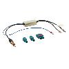 Adaptateurs Antenne Adaptateur antenne Fakra Male set vers DIN Male 12V phantom LEONI