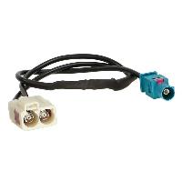 Adaptateurs Antenne Adaptateur Antenne Fakra Z M 2X Fakra F 90 compatible avec Audi Seat VW ap08