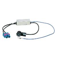 Adaptateurs Antenne Adaptateur antenne ISO 2 X Fakra Z Alimentation fantome compatible avec Audi Seat Skoda VW ap08