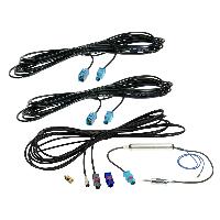 Adaptateurs Antenne Kit de cables antenne Fakra-m->DIN-m- SMB-F- SMA-m- Fakra-f-