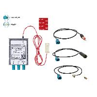 Adaptateurs Antenne Separateur antenne AM FM DAB+ DIN-f->DIN-m- SMA-m- SMB-f-