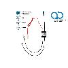 Adaptateurs Antenne Separateur antenne AM FM DAB+ Fakra-m- vers DIN-m- SMB-f- passif