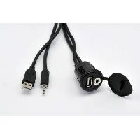 Adaptateurs divers aux usb Rallonge ports USB et Jack 3.5 Audio Video Male Femelle