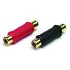 Adaptateurs et fiches RCA Adaptateur RCA femelle femelle - 1 Rouge 1 Noir