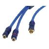 Adaptateurs et fiches RCA Adaptateur Y RCA - 1 RCA Male 2 RCA Femelles - 15cm