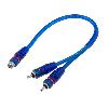 Adaptateurs et fiches RCA Cable Y RCA 1 Femelle 2 males RCAHQY21