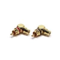 Adaptateurs et fiches RCA Embouts coudes RCA M-F - 2 pieces