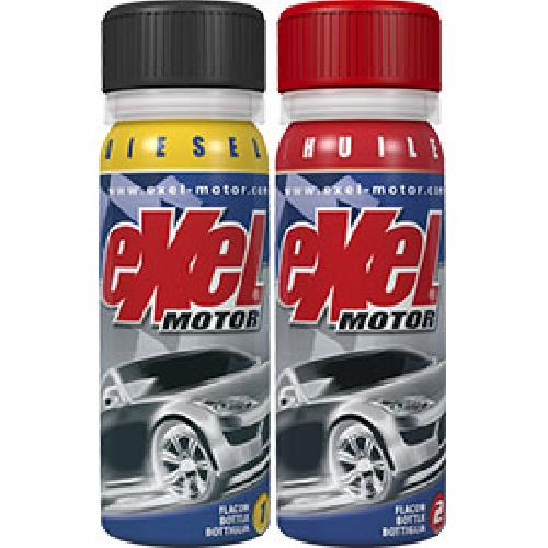 Additif Performance - Entretien - Nettoyage - Anti-fumee Additif EXEL Motor NG -bidose diesel + huile- -2x 50ml-