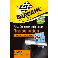 Additif Performance - Entretien - Nettoyage - Anti-fumee Kit Bardahl Pass Controle Technique Diesel 2x 300ml