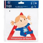 Stickers Multi-couleurs Adhesif Bebe a bord - PSG Princesse a bord - Paris Saint Germain