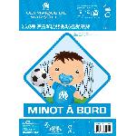Stickers Multi-couleurs Adhesif Minot A Bord Olympique De Marseille