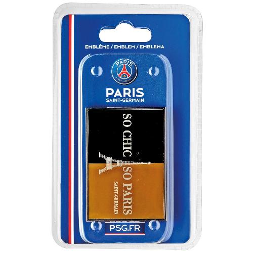 Stickers 3D Adhesif Sticker - Embleme PSG So Chic So Paris Premium Noir et Or - Paris Saint Germain