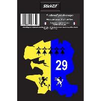 Adhesifs & Stickers 1 Adhesif Departement CARTE FINISTERE