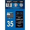 Adhesifs & Stickers 1 Adhesif Moto Region Departement 35 BRETAGNE BREIZH