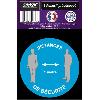 Adhesifs & Stickers 1 Adhesif Pre-Decoupe DISTANCES De Securite