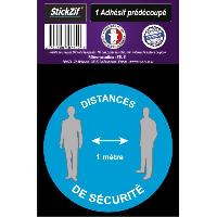 Adhesifs & Stickers 1 Adhesif Pre-Decoupe DISTANCES De Securite
