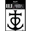 Adhesifs & Stickers 1 Adhesif Region SYMBOLE Croix DE CAMARGUE NOIRE