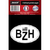 Adhesifs & Stickers 1 Autocollant Bzh Drapeau Breton