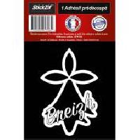 Adhesifs & Stickers 1 Autocollant Hermine Noire Breizh