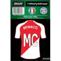 Adhesifs & Stickers 1 Autocollant Maillot De Foot Monaco