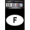 Adhesifs & Stickers 1 Autocollant Ovale F