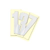 Adhesifs & Stickers 1 Numero Adhesif 0 -blanc