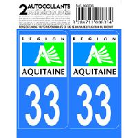 Adhesifs & Stickers 10x Autocollant departement 33 - GIRONDE Adhesifs & Stickers 10x Autocollant departement 33 - GIRONDE