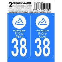 Adhesifs & Stickers 10x Autocollant departement 38 - AUVERGNE RHONE ALPES -x2- Adhesifs & Stickers 10x Autocollant departement 38 - AUVERGNE RHONE ALPES -x2-