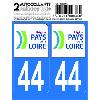 Adhesifs & Stickers 10x Autocollant departement 44 - PAYS DE LA LOIRE