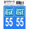 Adhesifs & Stickers 10x Autocollant departement 55 - GRAND EST