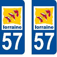 Adhesifs & Stickers 10x Autocollant departement 57 - MOSELLE Adhesifs & Stickers 10x Autocollant departement 57 - MOSELLE