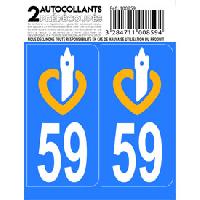Adhesifs & Stickers 10x Autocollant departement 59 - NORD Adhesifs & Stickers 10x Autocollant departement 59 - NORD