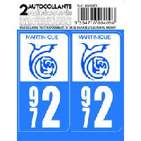 Adhesifs & Stickers 10x Autocollant departement 972 - MARTINIQUE -x2- Adhesifs & Stickers 10x Autocollant departement 972 - MARTINIQUE -x2-