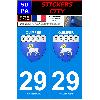 Adhesifs & Stickers 2 autocollants City 29