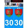 Adhesifs & Stickers 2 autocollants City 30