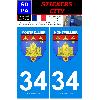 Adhesifs & Stickers 2 autocollants City 34
