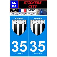 Adhesifs & Stickers 2 autocollants City 35 Adhesifs & Stickers 2 autocollants City 35