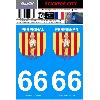 Adhesifs & Stickers 2 autocollants City 66