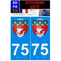 Adhesifs & Stickers 2 autocollants City 75 Adhesifs & Stickers 2 autocollants City 75