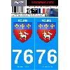 Adhesifs & Stickers 2 autocollants City 76