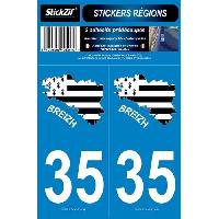 Adhesifs & Stickers 2 Autocollants Departement 35 Carte Bretagne SR35-2 Adhesifs & Stickers 2 Autocollants Departement 35 Carte Bretagne SR35-2