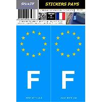 Adhesifs & Stickers 2 autocollants Pays Europe FRANCE Adhesifs & Stickers 2 autocollants Pays Europe FRANCE