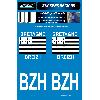 Adhesifs & Stickers 2 autocollants Region Bretagne