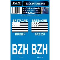 Adhesifs & Stickers 2 autocollants Region Bretagne