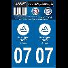 Adhesifs & Stickers 2 autocollants Region Departement 07