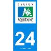Adhesifs & Stickers 2 autocollants Region Departement 24