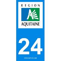 Adhesifs & Stickers 2 autocollants Region Departement 24 Adhesifs & Stickers 2 autocollants Region Departement 24
