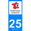 Adhesifs & Stickers 2 autocollants Region Departement 25