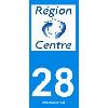Adhesifs & Stickers 2 autocollants Region Departement 28