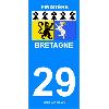 Adhesifs & Stickers 2 autocollants Region Departement 29 version 2